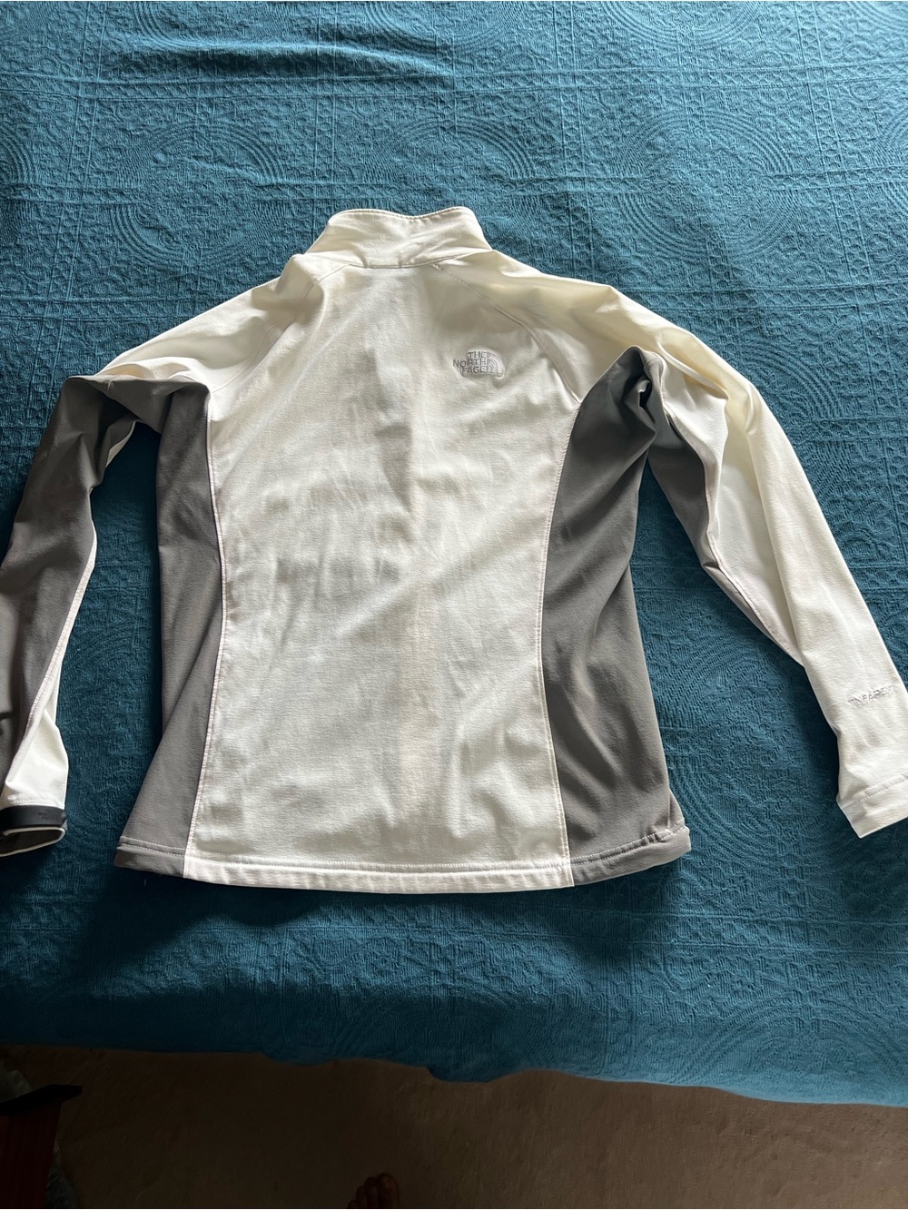 The North Face Summit Series White Gray Zip-Up Activewear Cinch Hem Jacket-L - Picture 13 of 16